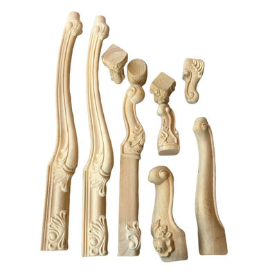 Custom Oak Tapered Solid Round Side Dining Coffee Wood Legs for Table Furniture Sale