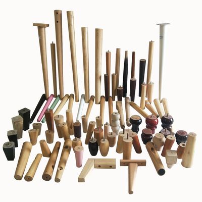 Custom Oak Tapered Solid Round Side Dining Coffee Wood Legs for Table Furniture Sale