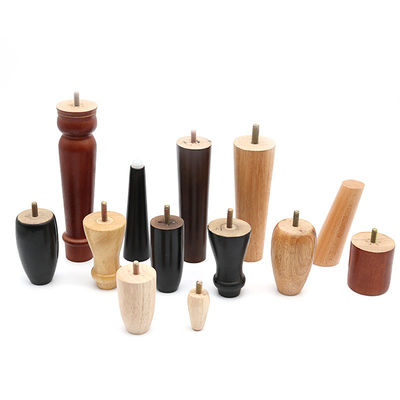 Custom Oak Tapered Solid Round Side Dining Coffee Wood Legs for Table Furniture Sale