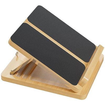 Adjustable Incline Board for Calf Stretching and Ankle Flexibility Wooden Slant Board