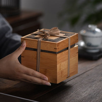 Bamboo or Custom Wood Material Matt Lamination Printing Engraving Logo Jewelry Gift Boxes
