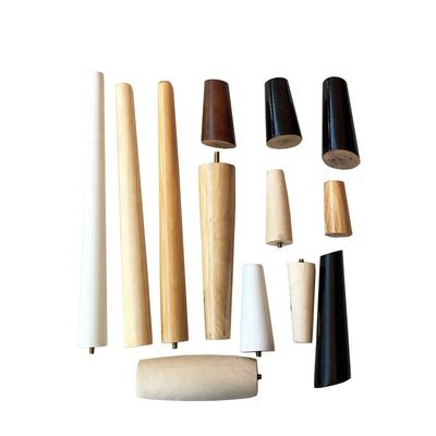 Solid Wood Furniture Feet for Table Sofa Couch Chair Unfinished Carved Hardwood Legs