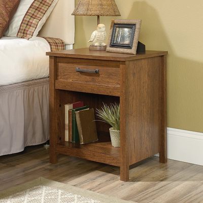 Solid Wood Nightstand with Storage Drawer Custom Size Sofa Side End Table Bedside Table