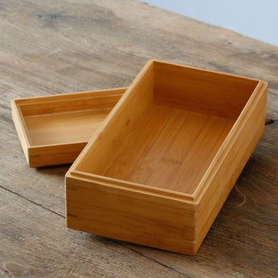 Handmade Biodegradable Bamboo Storage Box Gift Crafts Boxes Bamboo or Custom Wood