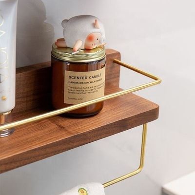 Modern Stylish Wall Shelf Hanging Storage Furniture Metal Wood Living Room Bookshelves