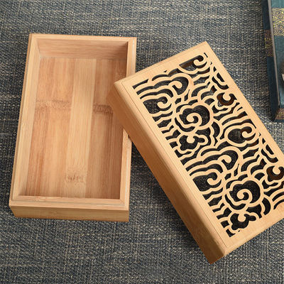 Reusable Eco Friendly Bamboo Wooden Gift Box Made of Solid Wood for Custom Promotions