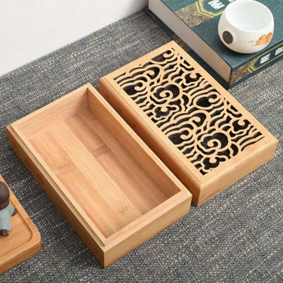 Reusable Eco Friendly Bamboo Wooden Gift Box Made of Solid Wood for Custom Promotions