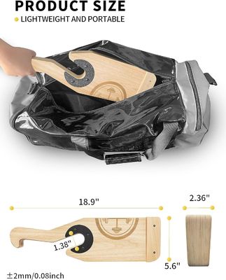 Non-Slip Handle Wooden Deadlift Barbell Jack for Weight Training Bar Stand Customized Logo