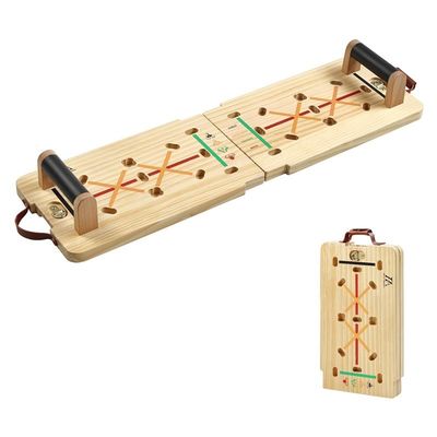 Customized Design Solid Wooden Push Up Board Kit with Plate Bar Resistance Bands Sets
