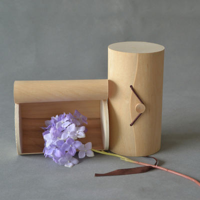 Custom Size Square Decorative Empty Christmas Natural Birch Wood Bark Gift Packaging Box
