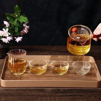 Customized Wooden Serving Tray in Your Choice or Plain Color for Modern Kitchen Storage