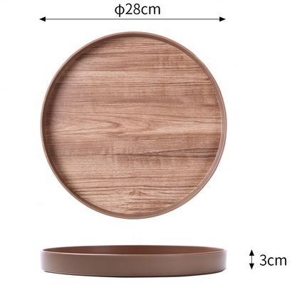 Customized Wooden Serving Tray in Your Choice or Plain Color for Modern Kitchen Storage