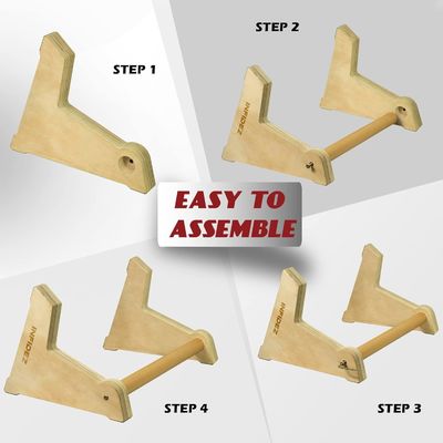20x12 inch Wooden Parallettes and Push Up Bars for Non-Slip Gymnastic Handstand Workouts