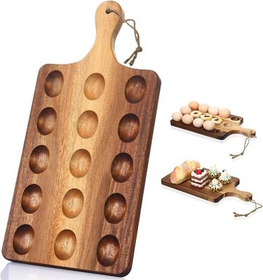 Reversible Wooden Deviled Egg Platter As Your Request Acacia Charcuterie Board