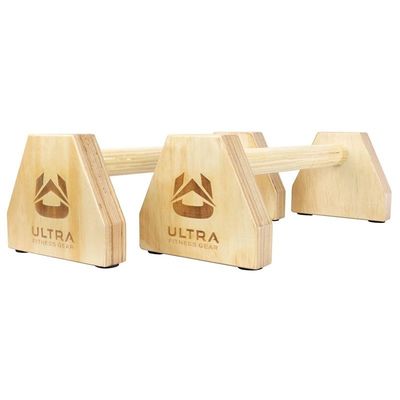 OEM/ODM 202405 Ultra Fitness Wood Parallettes Set for L Sits and Handstand Push ups