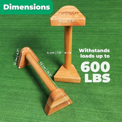 Customized Logo Wooden Muscle Push up Stands for Calisthenics Workout Gym Equipment