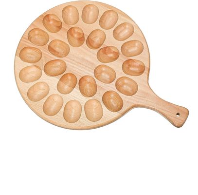 Wooden Deviled Egg Platter and Charcuterie Board for Easter Christmas Functional Design