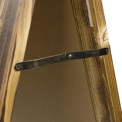 Burned Wood Double Sided Standing Chalkboard for Coffee Shop and Restaurant Menu