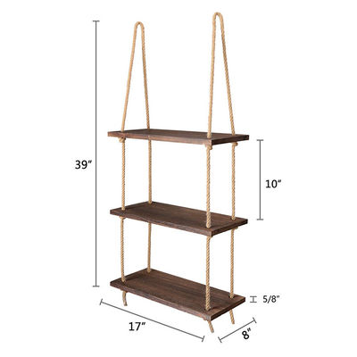 High Quantity Advantage Kitchen Hanging Customized Solid Wood Rustic Wall Shelf