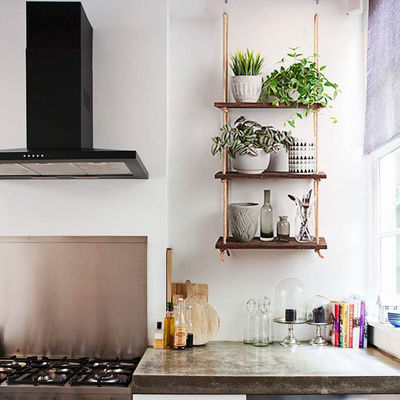 High Quantity Advantage Kitchen Hanging Customized Solid Wood Rustic Wall Shelf