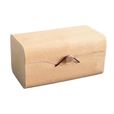 Custom Unfinished Soft Wood Birch Bark Handmade Cheese Cake Packaging Box for Gift