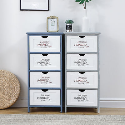 Modern French Style Tallboy Chest of Drawers with 4 Drawers Customized Logo Accepted
