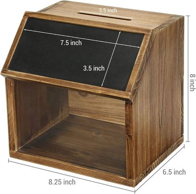 Toys Organizer Multifunction Ballot Drop Box with Chalkboard Label and Acrylic Window