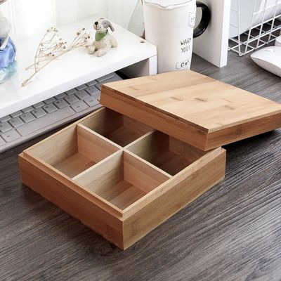 Customized Bamboo Moon Cake Packaging Wood Jewelry Storage Box with Lock and Security