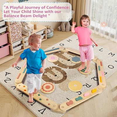 Sample Charge Free Toddler Balance Beam and Stepping Stones for Coordination Building