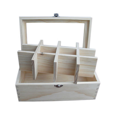 Clear Lid Wood Tea Storage Box for Printing Laser Engrave Natural Eco-Friendly Design