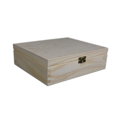 Clear Lid Wood Tea Storage Box for Printing Laser Engrave Natural Eco-Friendly Design