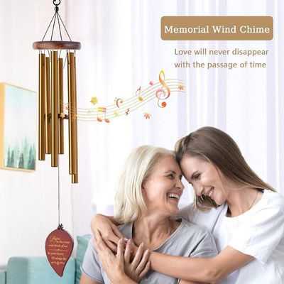 Personalized Mom Gift Customized Aluminum Compassion Memorial Wind Chimes for Outdoor
