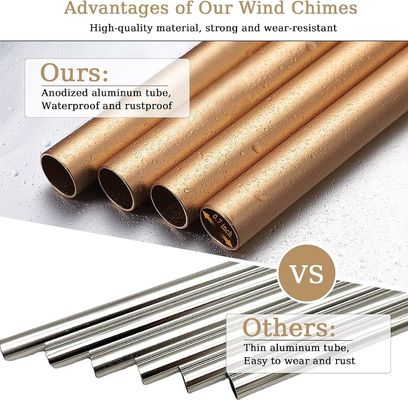Personalized Mom Gift Customized Aluminum Compassion Memorial Wind Chimes for Outdoor