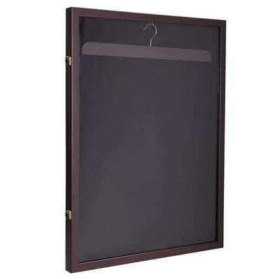 Uniform Memorabilia Display Case Wall Mounted Shadow Box with Acrylic Protection Lid