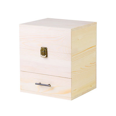 Practical Wood Essential Oil Storage Box with Dividers Made from Environmental Wood