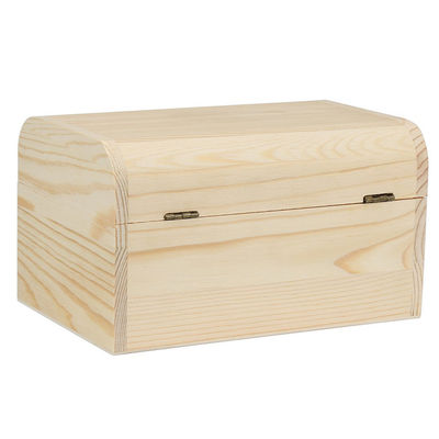 Latest Popular Luxury Unfinished Wooden Treasure Gift Boxes for DIY Art Project Crafts