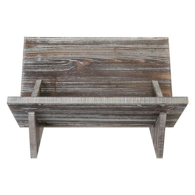 Living Room Wooden Book Display Retro Style Organizer for Magazine Book Files Albums