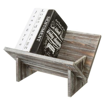 Living Room Wooden Book Display Retro Style Organizer for Magazine Book Files Albums