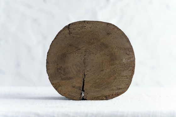 Silk-screen Printing Rustic Live Edge Reclaimed Wood Stand for Inner Home Decoration