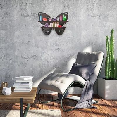 Modern Design Storage Containers for Butterfly Wood Wall Floating Shelves in Wood
