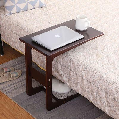 Modern Wooden Coffee Table Small Curved Pine Solid Wood for Living Room or Bedroom