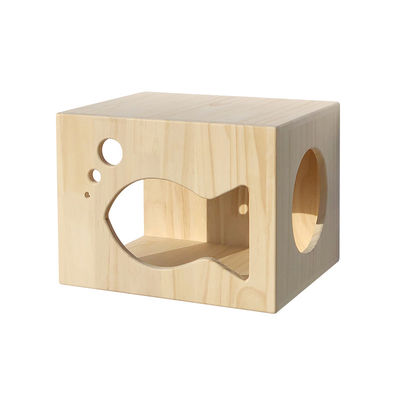 Modern Design Cat Tree House Furniture for Small Pets from Custom Wooden Pet Supplies