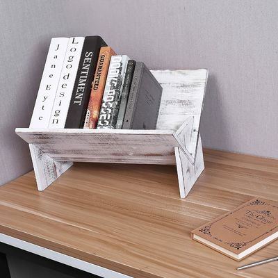 Wooden Magazine Book Files Albums Display Retro Style Organizer Wall Shelf Decoration