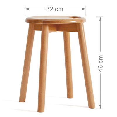 Mail packing N Modern Design Small Round Wood Stool for Kitchen Living Room Home Decoration Furniture Stool