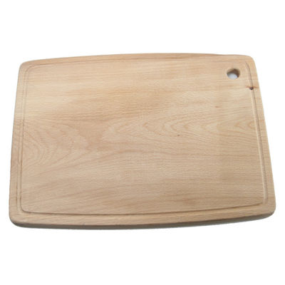 Functional and Durable Solid Wood Beech Cutting Board with Handle Printing Burned