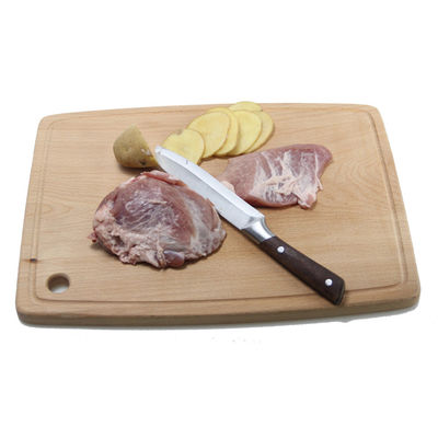 Functional and Durable Solid Wood Beech Cutting Board with Handle Printing Burned