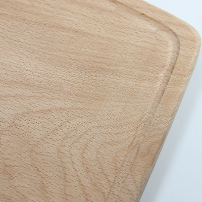 Functional and Durable Solid Wood Beech Cutting Board with Handle Printing Burned