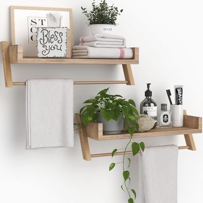 General Home Furniture Bathroom Shelves Over Toilet U-Shaped Hanging Shelves for Wall