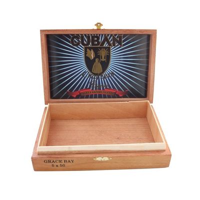 FSC Certified Handmade Wood Cigarette Box with Customized Logo Printing and Packaging