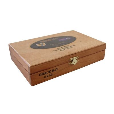 FSC Certified Handmade Wood Cigarette Box with Customized Logo Printing and Packaging